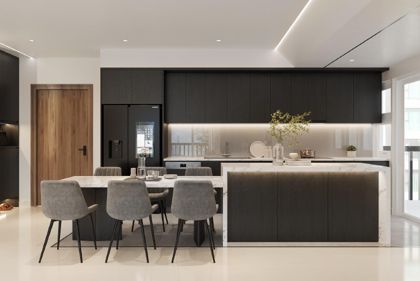 Vista Verde Apartment — Living room & kitchen — Design 6